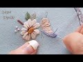 (eng ver.)Flower&butterfly embroidery: 꽃나비 프랑스자수 액자