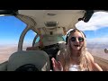 Flying Over the Desert & Mountains at 10,000 ft! Michigan to California Part 2