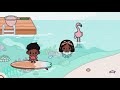 Going to our vacation beach house!🌊☀️|Tocaboca roleplay|*With voice*🎧