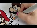 Super Mario Bros Coloring Book Compilation Mario Luigi Peach Kamek Toad Yoshi Birdo Daisy