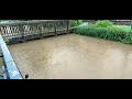Pluie abondante à Niederbronn. L'eau touche les ponts(1)