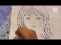 How to draw a cute girl step by step#girlfacedrawingpencil #sketch #pancilsketch