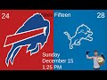 Detroit Lions 2024-25 Schedule Predictions!