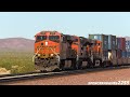 BNSF Trains - Needles Sub in 110+ Degree HEAT (June 2024)