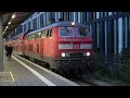 München HBF: BR 218 Sound an Dosto-Zügen➡️Mühldorf