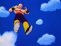 Tien's first Tri-beam Cannon vs Goku