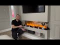 DIY FULL Media Wall Build | With a 3 sided electric fireplace!