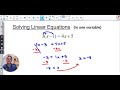 S1 5 Solving Linear Equations