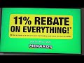 Menards Commercial 11% Off Everything