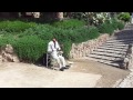 Headless man in Park Guell, Barcelona