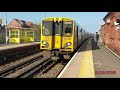 Trains at Waterloo Level Crossing and Hall Road Station