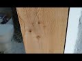 Irish Stone Cottage Restoration - Fitting the Timber Frame  for Bathroom
