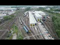 360° AERIAL VIEWS of Crewe Heritage Centre, Station & LSL's Depot and Yard..!