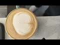 Afternoon oat milk latte on the Sage/Breville Dual boiler - latte art malfunction at the end