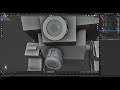Part 1 - Modeling Simple Mega Mecha Low Poly Blender Full Time - 3DModelingMystics #blendertutorial