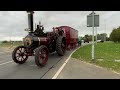 Steam traction engines on road run from Sharnbrook, Bedfordshire to Shefford, Bedfordshire