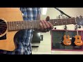 If I ain’t got you guitar tutorial - F (down a tone)