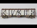 How to Paint HO Scale Full Panel Graffiti