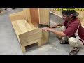 Amazing Design Ideas Woodworking Project - Build A Wall Cabinets And Chairs Combined With Murphy Bed