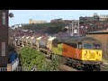 Near miss at Whitby on the Esk valley line with a ballast train and a very unhappy driver.