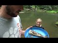 NC trout fishing-Catch And Cook (Massive Brown Trout, Dad falls in)