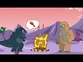 POOR BABY GODZILLA vs KONG LIFE : GODZILLA Wants to Eat | Godzilla Animation Cartoon