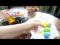 Как покрасить  яйца  жидкими пищевыми красителями🥚👍