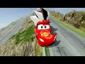 Big & Small Diferent Lightning McQueen vs Tow Mater vs Chick Hicks vs DOWN OF DEATH – BeamNG.Drive