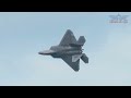 F-22 Raptor em ação! Som do acionamento, supermanobrabilidade e imagens em ultra-slow