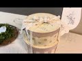 The Prettiest Thing I Ever Chalk Painted! Cottage Style Shabby Chic Hat Boxes Using IOD Stamps