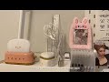 new desk setup 🧸🎀 reorganizing, decluttering, kpop, pinterest inspired, aesthetic