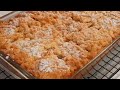 Easy Coconut and Jam squares/Hungarian tart/Crumble tart