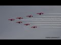 Joint flyover & separate displays: The Black Eagles & Red Arrows military aerobatic teams RIAT 🇰🇷 🇬🇧