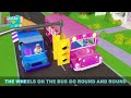 Bus Driver Baby John | Wheels on the Bus | Job and Career Songs Little Angel Nursery Rhymes for Kids