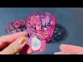 3 Minutes Satisfying with Unboxing Hello Kitty Glitter Canister Cosmetic Set | ASMR