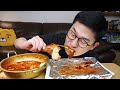 ASMR MUKBANGㅣBBQ Grilled Chicken & Spicy Buldak Ramyun NoodlesㅣEATING SHOW