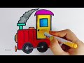 How to draw a train step by step | Train drawing for kids | easy drawing for kids