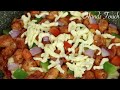 Just 15 minutes Pizza Recipe | Instant Chicken Pizza | Bread Pizza without Oven & Yeast