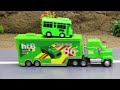 Police Car Rescue The truck from the pit with crane truck | Funny stories police car | ENJO Car Toys
