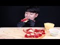 ENG SUB) ASMR GIANT PEPPERONI CHEESY PIZZA & CHEESE SPAGHETTI EATING SOUNDS MUKBANG 먹방ASMR MUKBANG