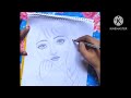 Easy way to drawing a girl face step by step#pencilsketch #drawing #drawingvideo #sketching