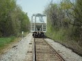 Train runs over camera