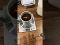 Weighing milk for hot drinks