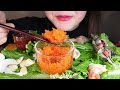 달달한 촛대고동회🐚 & 날치알🧡 Raw CONCH & Tobiko eggs ASMR MUKBANG