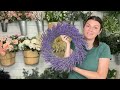 How to make a lavender wreath with FRESH LAVENDER!