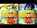 Naruto - Opening 8 Comparison - Versions 1-2 (HD - 60 fps)