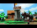 The Safest House VS 1000 Titan Creeper In Lego Minecraft | BlockCraft Lego Stopmotion