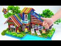 DIY - Cómo hacer una casa arcoíris con piscina y tobogán para mis mascotas