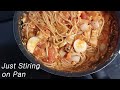 스파게티 조리 2안 Comparison of 2 ways to cook of home Spaghetti