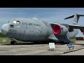 Air Force planes at the air park at Wright Patterson Air Force Base (WPAFB) in May of 2024